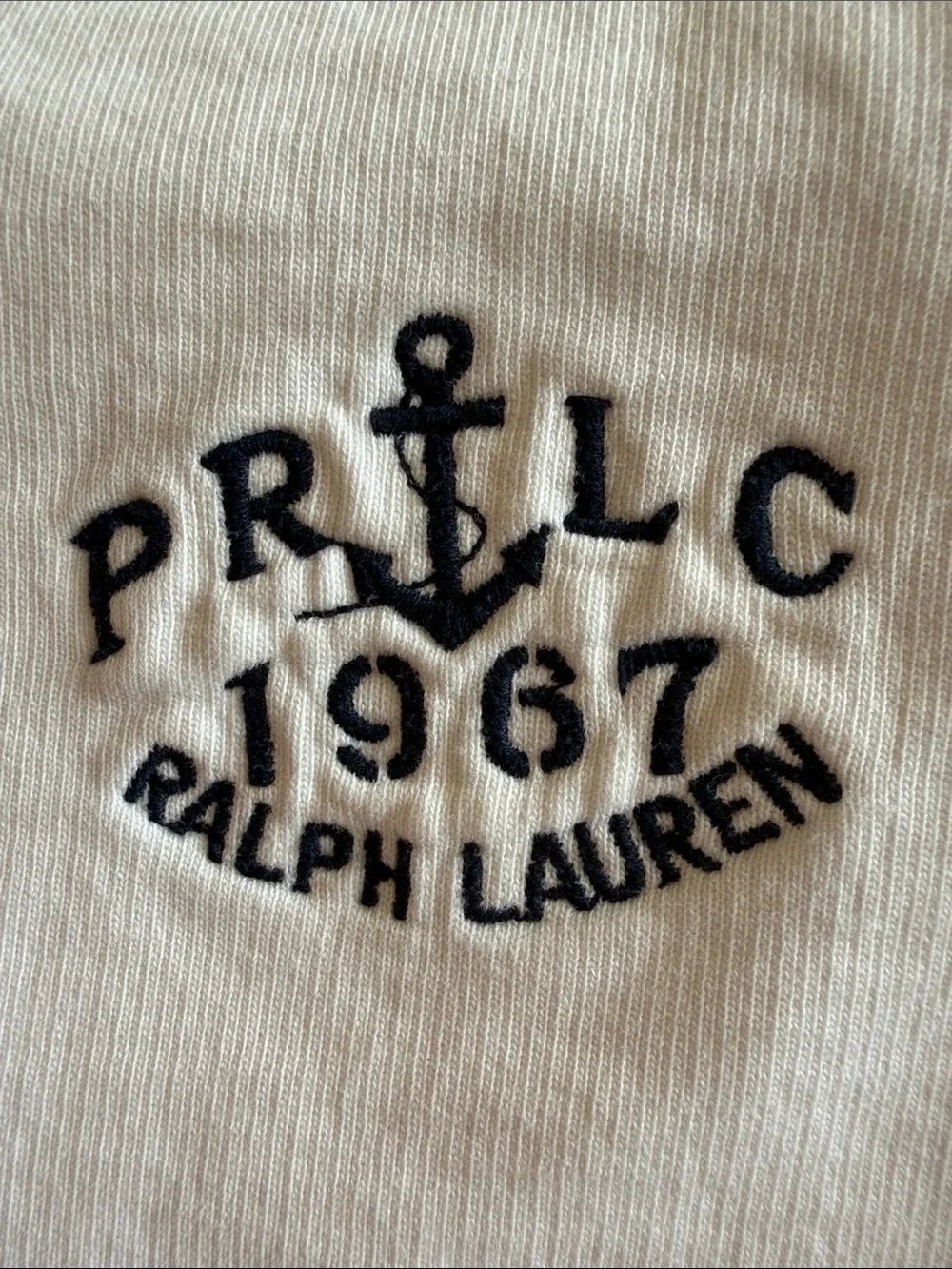 Polo Ralph Lauren White Anchor PRLC 1967 Crewneck Sweatshirt XL